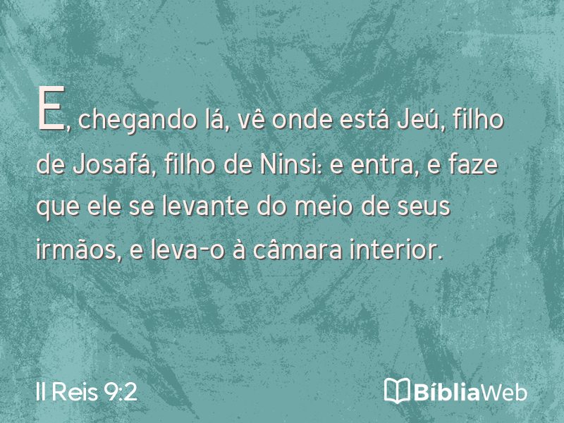 II Reis 9:2 em imagem para compartilhar