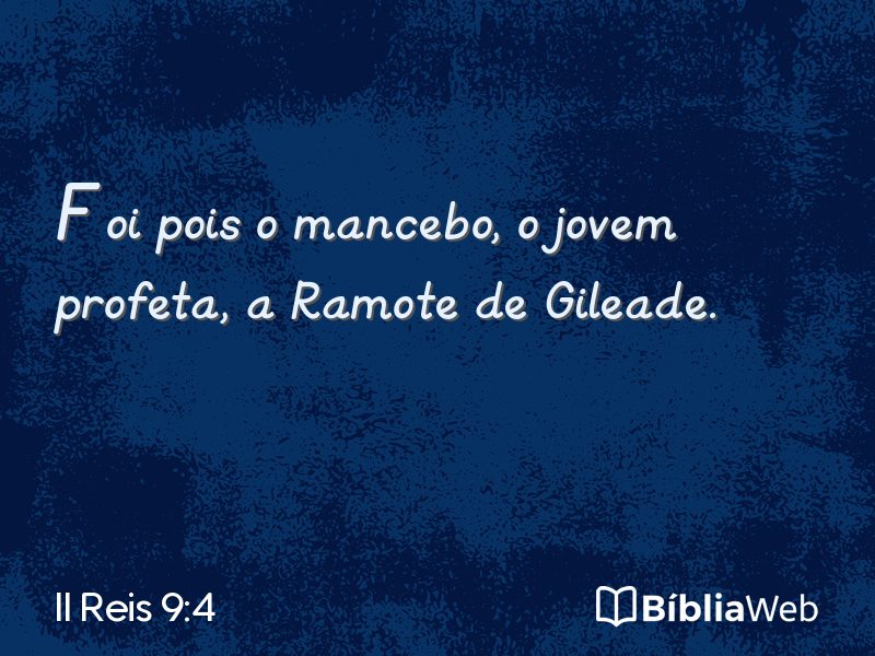 II Reis 9:4 em imagem para compartilhar