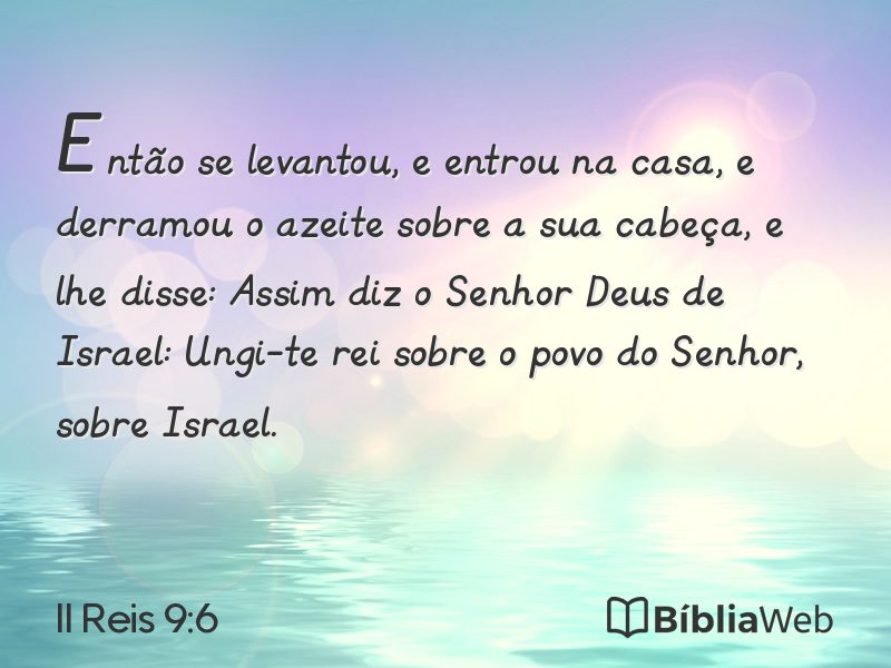 II Reis 9:6 em imagem para compartilhar