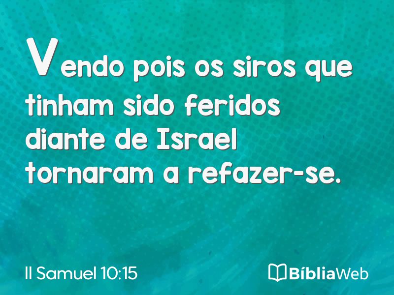 II Samuel 10:15 em imagem para compartilhar