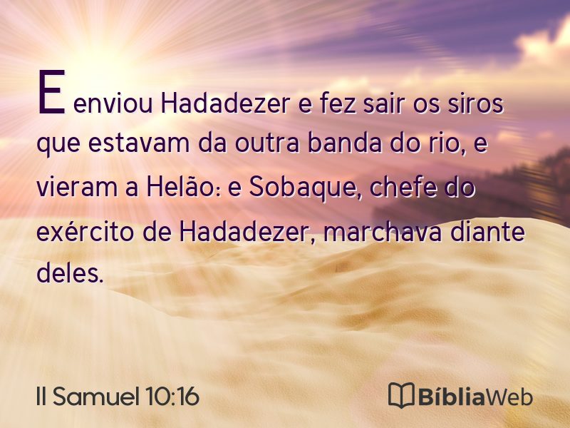 II Samuel 10:16 em imagem para compartilhar