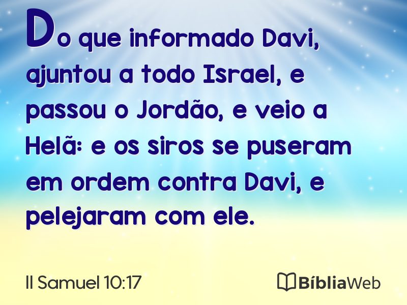 II Samuel 10:17 em imagem para compartilhar