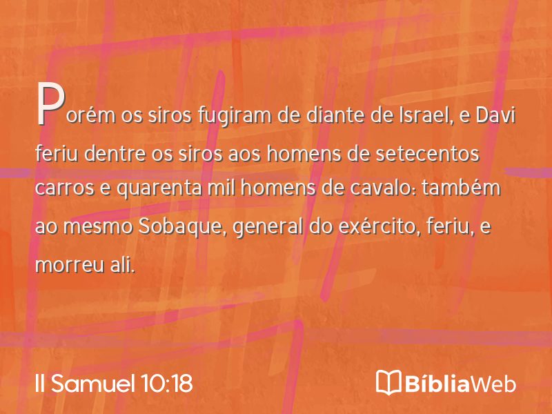 II Samuel 10:18 em imagem para compartilhar