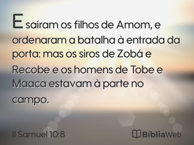 II Samuel 10:8 em imagem para compartilhar
