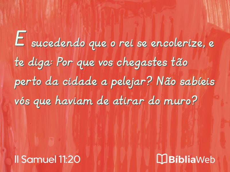 II Samuel 11:20 em imagem para compartilhar