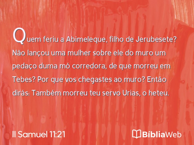 II Samuel 11:21 em imagem para compartilhar