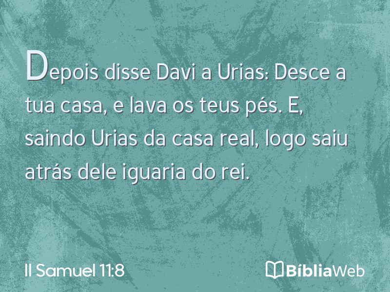 II Samuel 11:8 em imagem para compartilhar