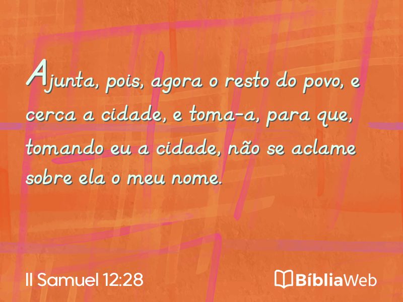 II Samuel 12:28 em imagem para compartilhar