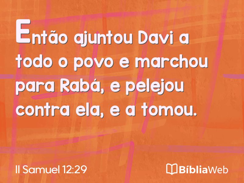 II Samuel 12:29 em imagem para compartilhar