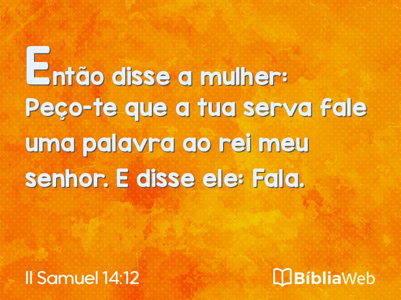 II Samuel 14:12 em imagem para compartilhar