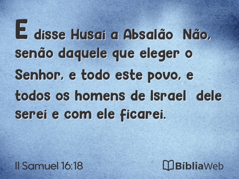II Samuel 16:18 em imagem para compartilhar