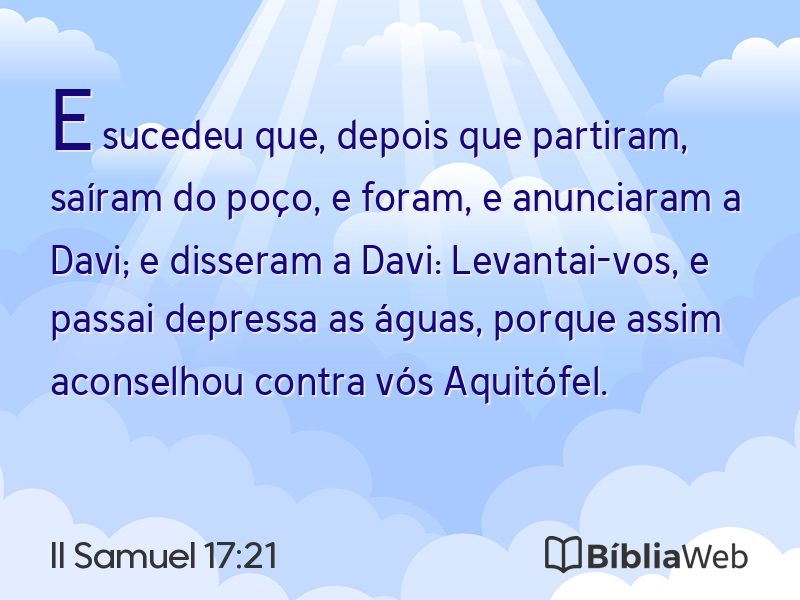 II Samuel 17:21 em imagem para compartilhar