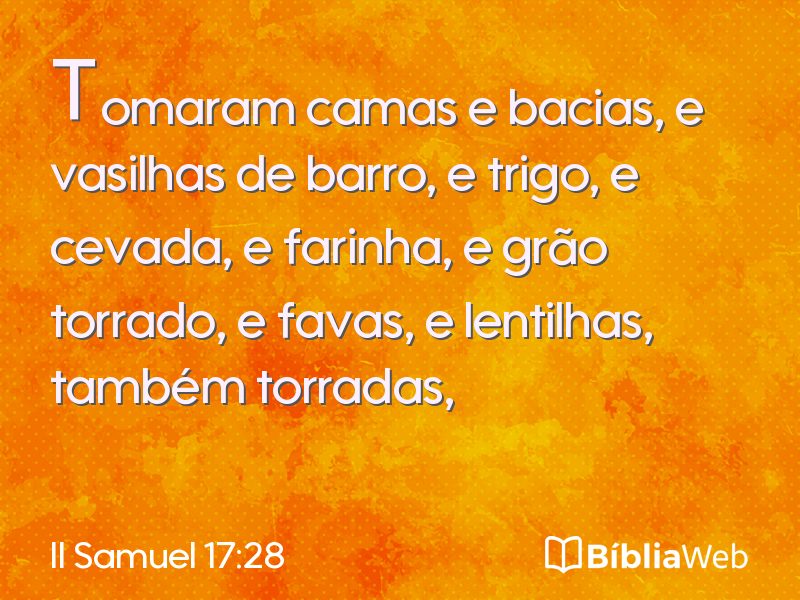 II Samuel 17:28 em imagem para compartilhar