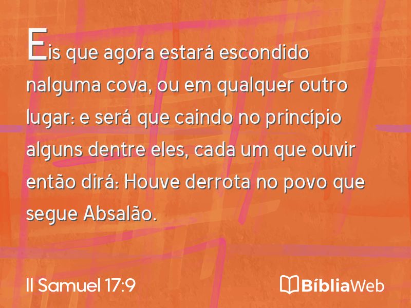II Samuel 17:9 em imagem para compartilhar