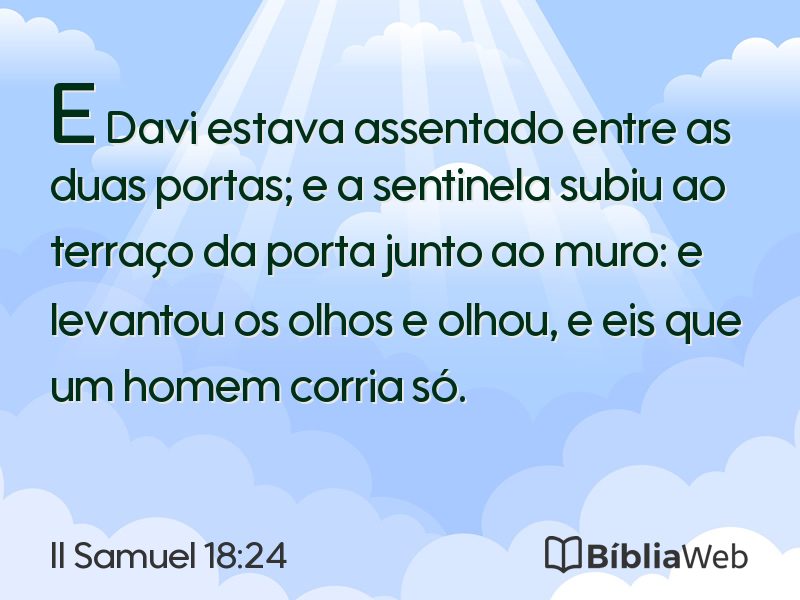 II Samuel 18:24 em imagem para compartilhar