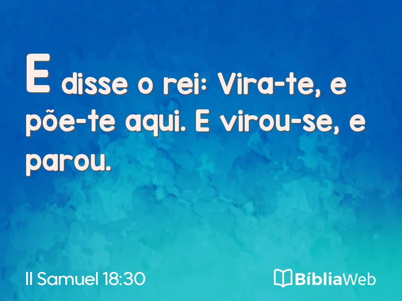 II Samuel 18:30 em imagem para compartilhar