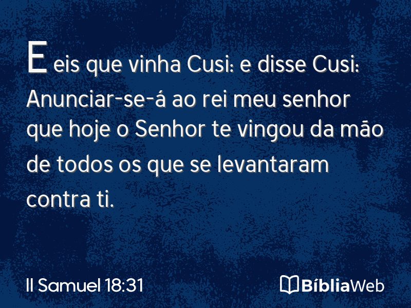 II Samuel 18:31 em imagem para compartilhar