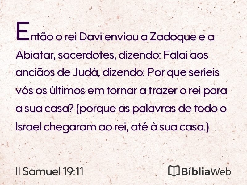 II Samuel 19:11 em imagem para compartilhar