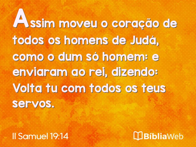 II Samuel 19:14 em imagem para compartilhar