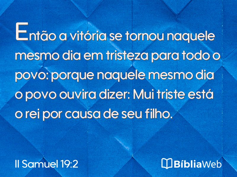 II Samuel 19:2 em imagem para compartilhar