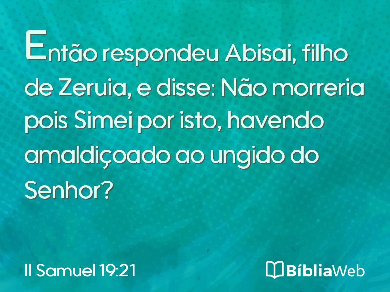 II Samuel 19:21 em imagem para compartilhar
