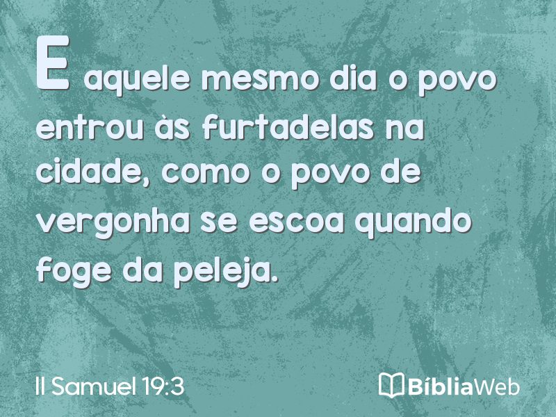 II Samuel 19:3 em imagem para compartilhar