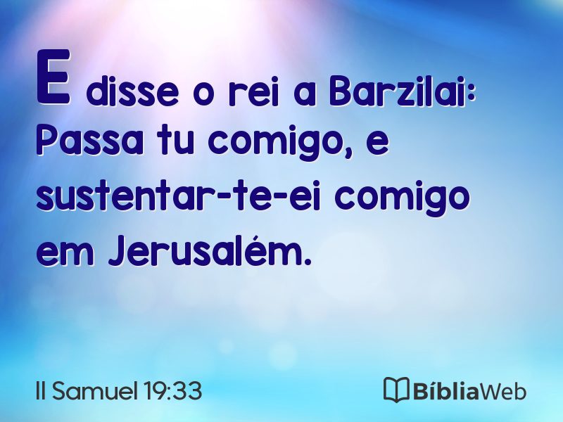 II Samuel 19:33 em imagem para compartilhar