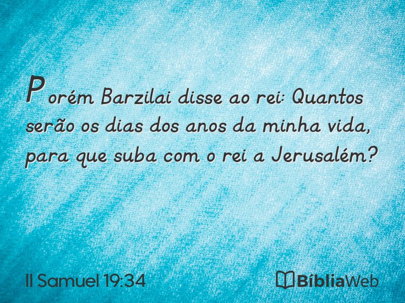 II Samuel 19:34 em imagem para compartilhar