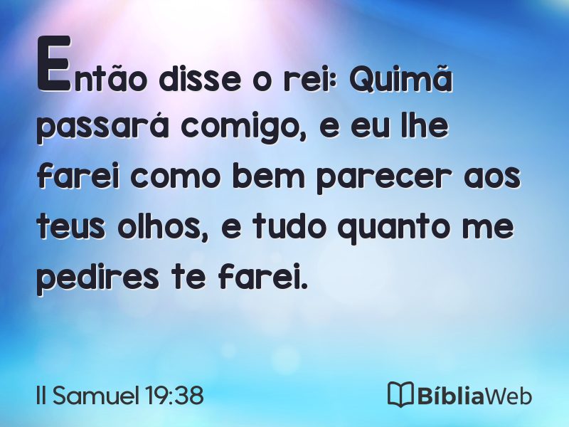 II Samuel 19:38 em imagem para compartilhar