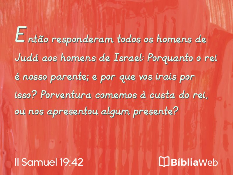 II Samuel 19:42 em imagem para compartilhar
