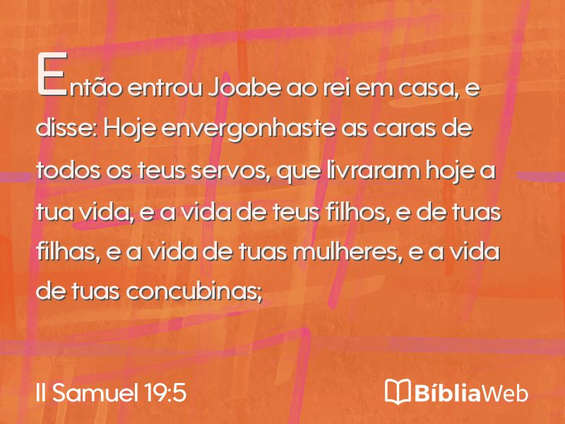 II Samuel 19:5 em imagem para compartilhar