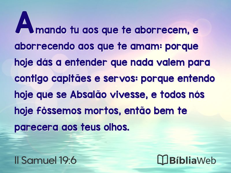 II Samuel 19:6 em imagem para compartilhar