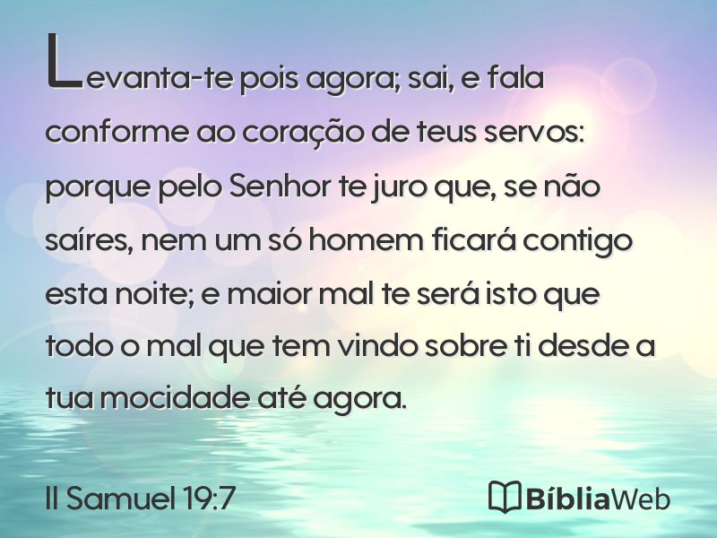 II Samuel 19:7 em imagem para compartilhar