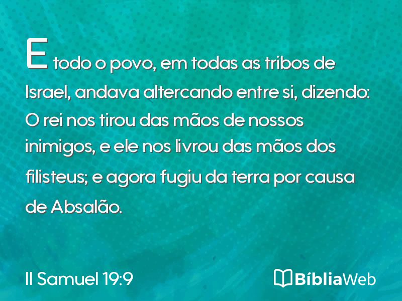 II Samuel 19:9 em imagem para compartilhar