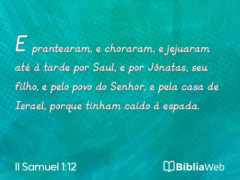 II Samuel 1:12 em imagem para compartilhar