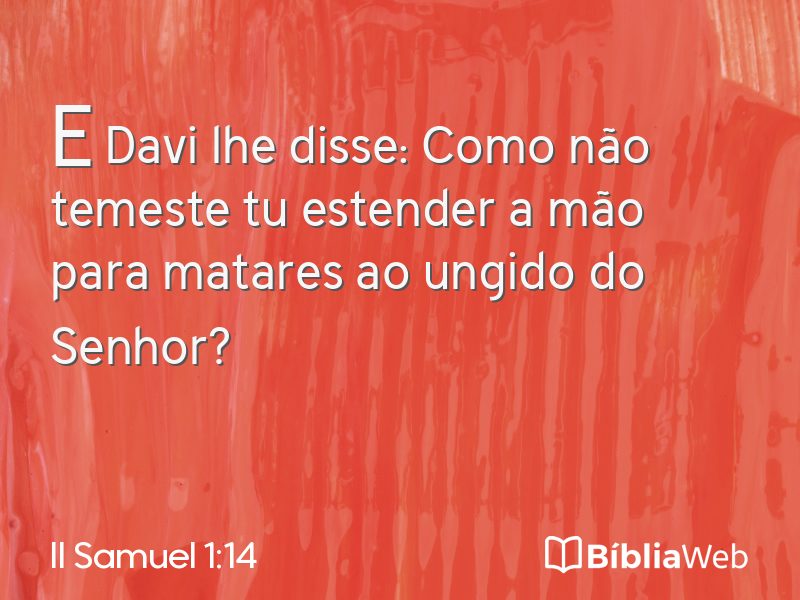 II Samuel 1:14 em imagem para compartilhar
