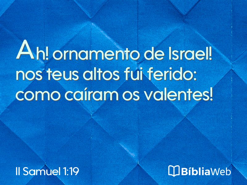 II Samuel 1:19 em imagem para compartilhar