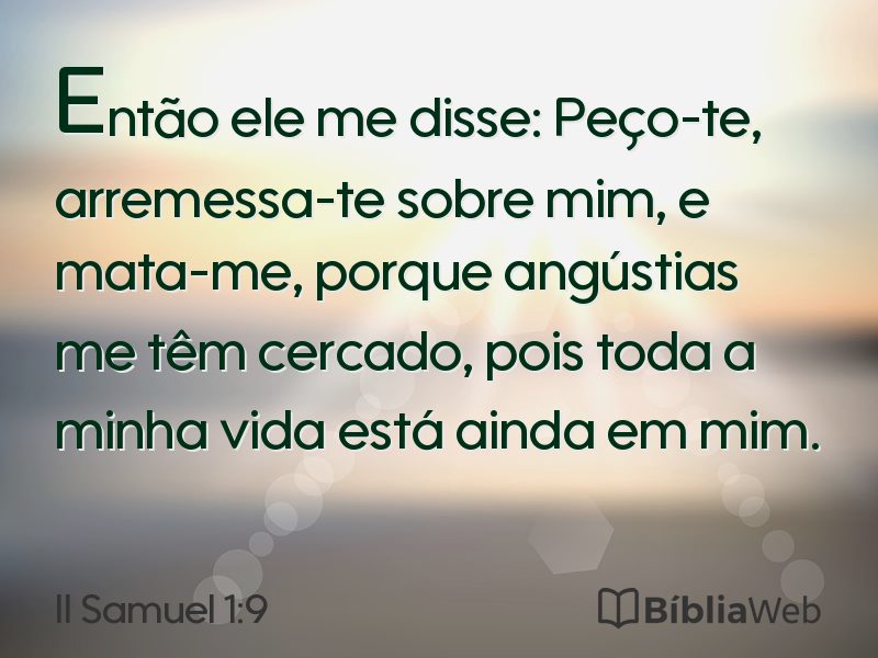 II Samuel 1:9 em imagem para compartilhar
