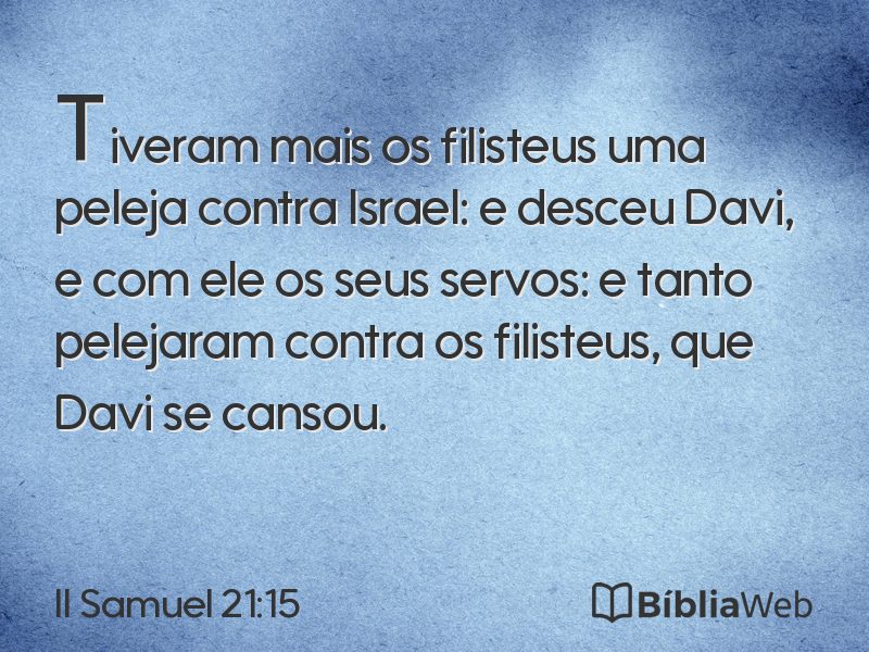 II Samuel 21:15 em imagem para compartilhar