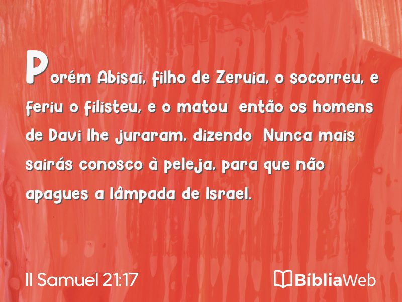 II Samuel 21:17 em imagem para compartilhar