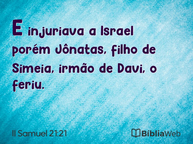 II Samuel 21:21 em imagem para compartilhar
