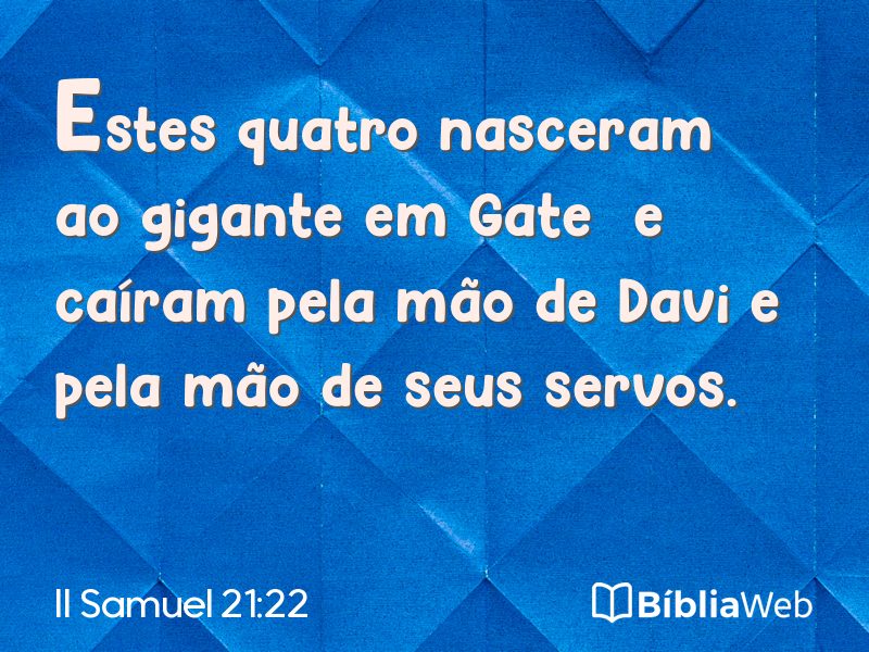 II Samuel 21:22 em imagem para compartilhar