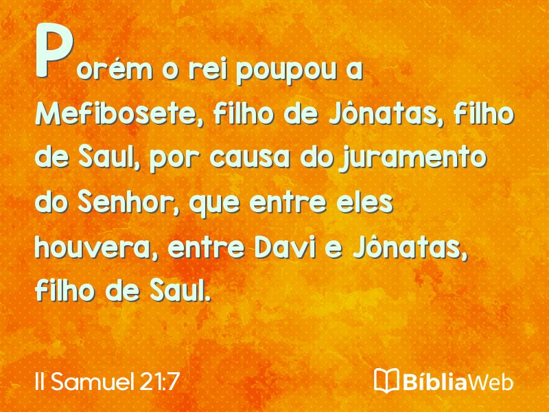 II Samuel 21:7 em imagem para compartilhar