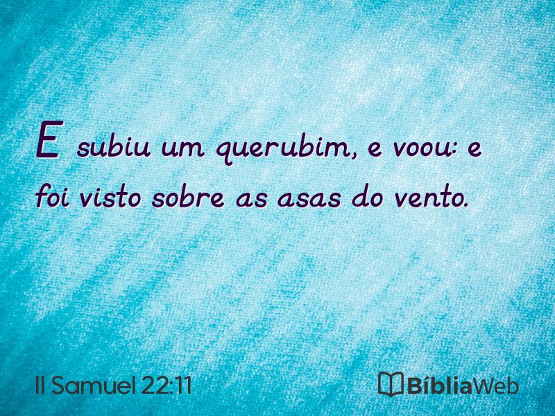 II Samuel 22:11 em imagem para compartilhar
