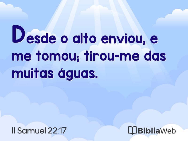II Samuel 22:17 em imagem para compartilhar