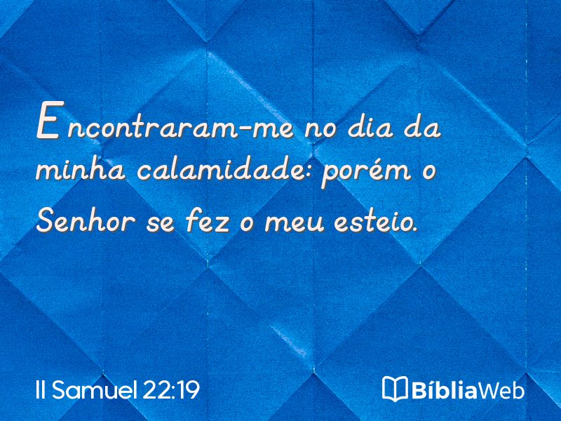 II Samuel 22:19 em imagem para compartilhar