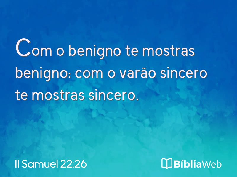 II Samuel 22:26 em imagem para compartilhar