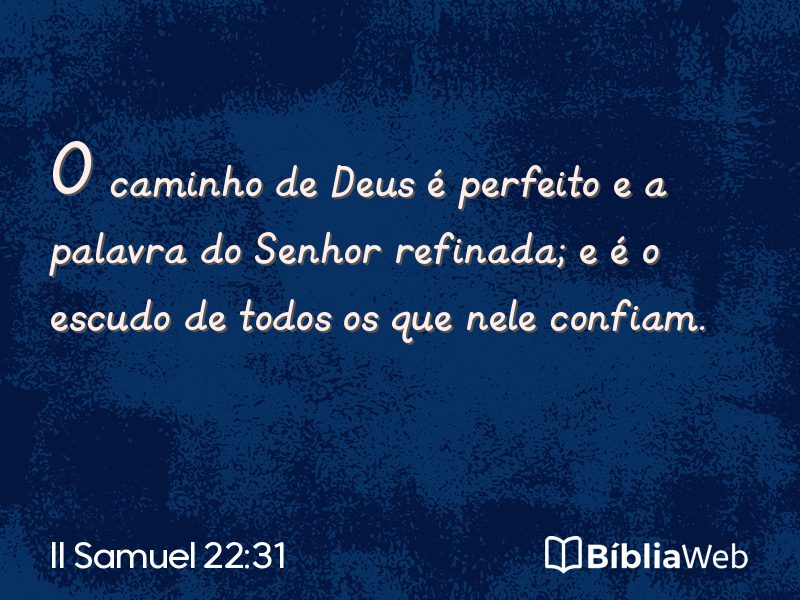 II Samuel 22:31 em imagem para compartilhar