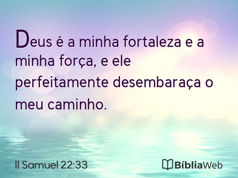 II Samuel 22:33 em imagem para compartilhar