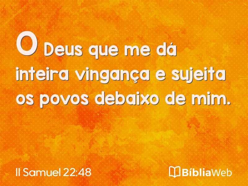 II Samuel 22:48 em imagem para compartilhar
